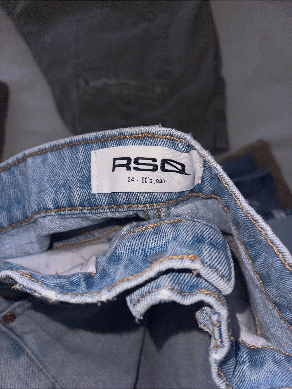 RSQ/Tillys Women Light Wash Blue Jeans 90s - Picture 5 of 5